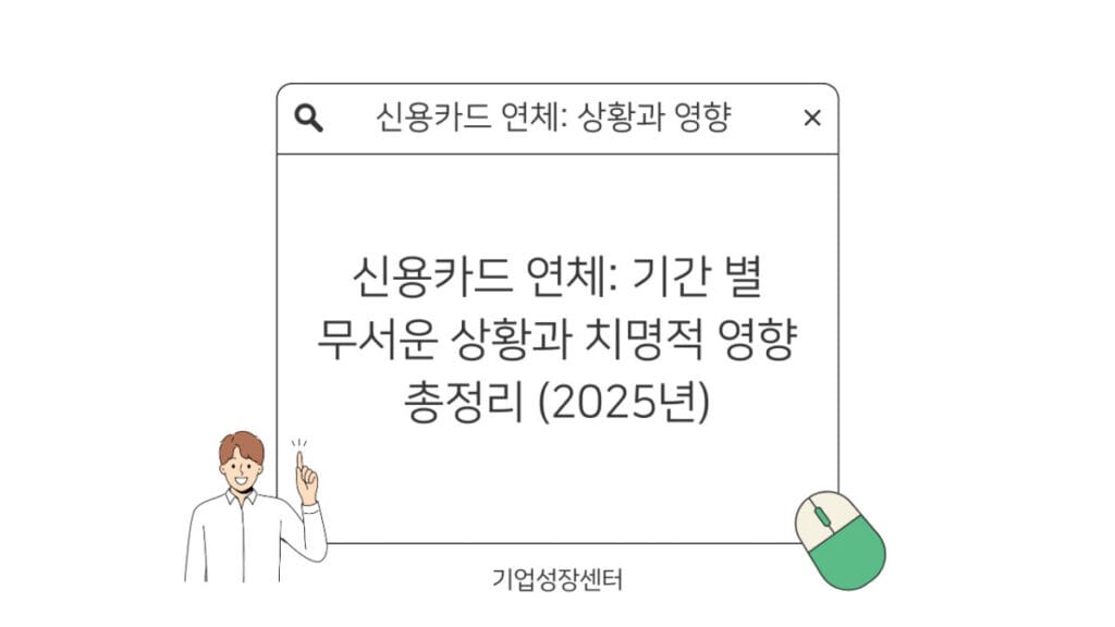 신용카드 연체 기간 별 무서운 상황과 치명적 영향 총정리 썸네일